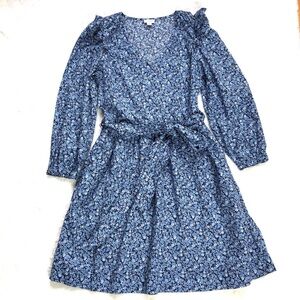 J. Crew Lightweight Cotton Puff-Sleeve Mini Dress